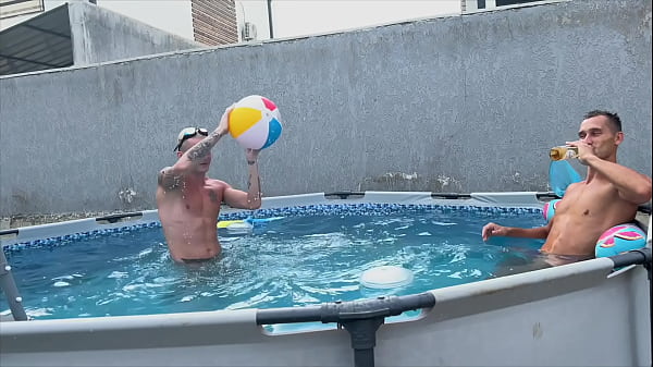 Fucked a friend’s lustful wife after a pool party. Cumshot full of pussy cum