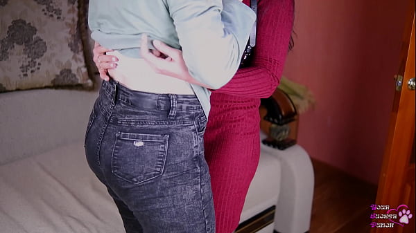 Stunning Brunette Makes Her Blonde Friend a Lesbian
