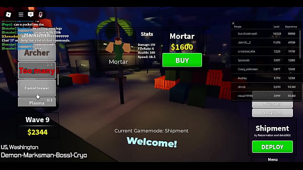 Roblox Tower Battles: Battlefront – Shipment Mode (Lost)