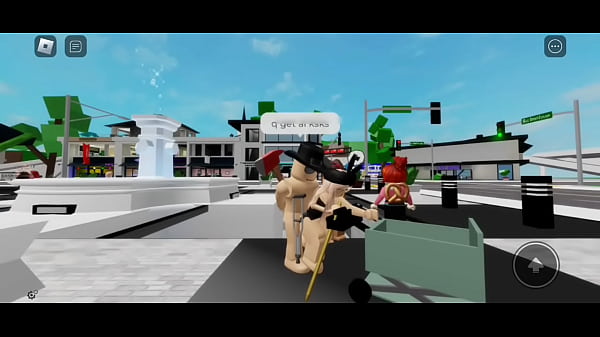 Sexo em um público na praça com uma amiga – Brookhaven